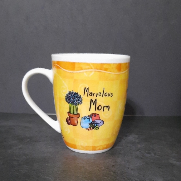 History & Heraldry Other - Marvelous Mom Yellow Ceramic Coffee Mug